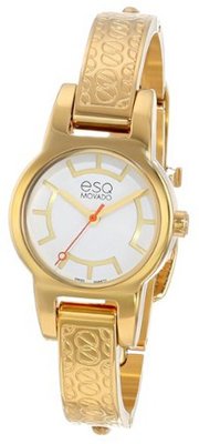 ESQ Movado 07101413 Nova Ionic Gold-Plated Stainless Steel Case and Bracelet Silver Dial