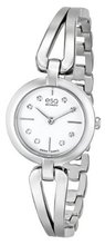 ESQ Movado 07101442 Corbel Stainless Steel Case and Bracelet White Dial  Diamond Accents