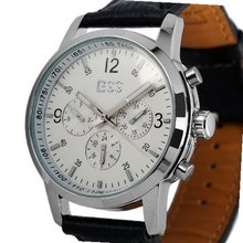 ESS Brand New Luxury White Automatic Mechanical With Leather Strap WM228-ESS