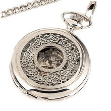 ESS  Stainless Steel Semi-Automatic White Mechanical Pocket with Chain
