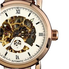 ESS White Dial Leather Luxury Golden Skeleton Self-Wind Up Mechanical Automatic WM310