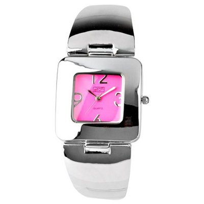 Eton Ladies Bracelet 2900-5 with Hot Pink Dial and Nickel Safe