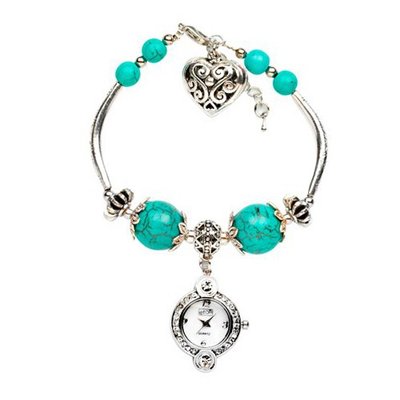 Eton Ladies Charm 2893-1 With Aqua Beads