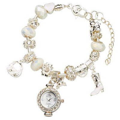 Eton Ladies Charm / Bead Bracelet 2949-8 ,Low Nickel
