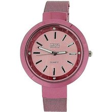 Eton Ladies Neon Baby Pink Dial & Mesh Bracelet Strap Fashion 3081L