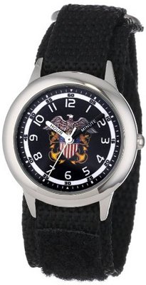 Efactory Kids' W000171 Navy Stainless Steel Time Teacher