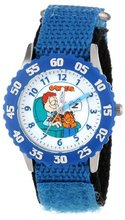 Garfield Kids' W000598 Time Teacher Blue Bezel Blue Velcro Strap