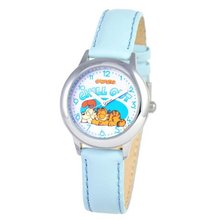 Garfield Kids' W000612 Tween's Time Teacher Blue Leather Strap