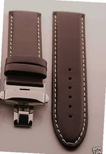 18mm Ital Leather Deployment Strap for Rolex #2 Brown