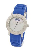 EX The Bling with Mother of Pearl Dial and Blue Silicone Strap EX-34-L03