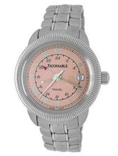 Faconnable Stainless-Steel Travel with Pink Dial
