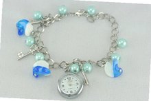 New in Box Blue Keys Charm Bracelet Ladies Latest Style