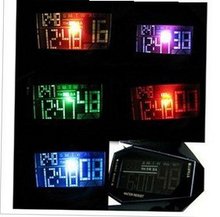 uFashion Watches New in Box Multi-color LED Digital Display Multifunction Unisex Latest Style 