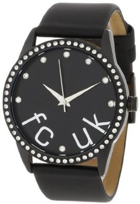 FCUK FC1053BB Stainless Steel Ion-Plating Black Satin Strap