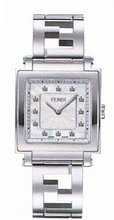 Fendi Quadro Collection MOP Diamond Dial  Steel F605024000d1