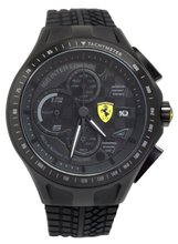 Ferrari 0830105 Scuderia SF103 Chrono All Black Race Day Rubber  NEW