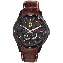 Ferrari 0830107 Brown Leather Black Dial Automatic Movement