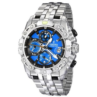 Festina F16542/5 Silver Stainless-Steel Quartz with Blue Dial