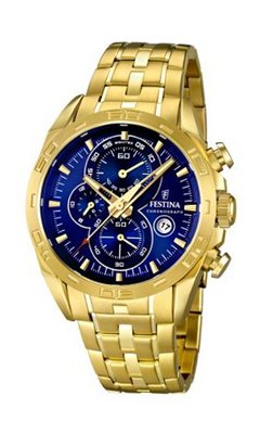Festina - Gold Stainless Steel Band - Chronograph - F16656/3