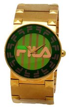 Fila Fao848-91 Barocco Analog Stainless Steel Gold Tone Green Dial