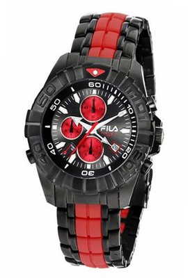 Fila Mastertime Chronograph Black & Red Dial #FA0794-62