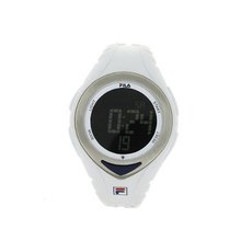Fila Unisex LCD Dial FL38024002 with White PU Strap