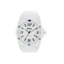Fila Unisex White Dial FL38023001 with Date and PU Strap
