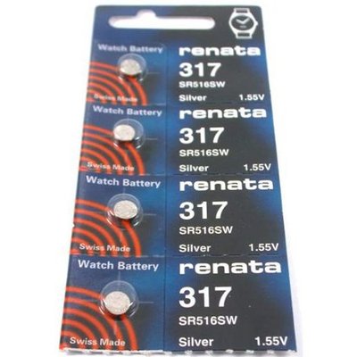 #317 Renata Batteries 4Pcs