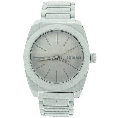 Firetrap Gents Analogue White Dial & White Stainless Steel Strap FT1009W