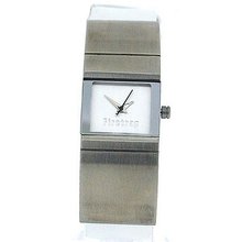 Firetrap Ladies Half Stainless Steel & Half White Leather Strap FT1025S