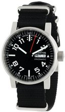 Fortis 623.10.41 N.01 Spacematic Swiss Automatic Black Luminous Dial Black Canvas Strap