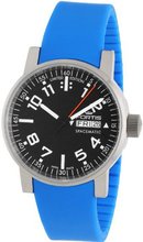 Fortis 623.10.41 Si.17 Spacematic Swiss Automatic Luminous Day and Date Blue Silicone Strap