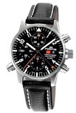 Fortis 627.22.11 L.01 Spacematic Alarm Chronograph Black Dial