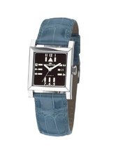 Fortis 628.10.71 LC Spacematic Automatic Square Light Blue Leather Date