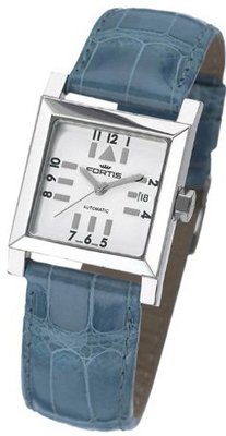 Fortis 629.20.72 LC.05 Square SL Automatic Date Leather Croc Band
