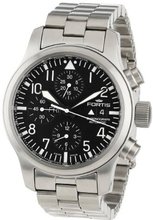 Fortis 656.10.11 M B-42 Flieger Automatic Stainless-Steel Automatic Chronograph Date