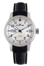 Fortis 700.20.92 L.01 F-43 Flieger Beige Dial Automatic Date Leather