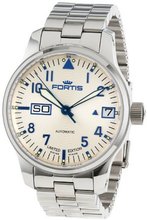 Fortis 700.20.92 M F-43 Flieger Beige Dial Automatic Date Stainless-Steel