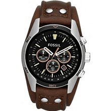 Fossil CH2891 Black and Brown Coachman Chronograph