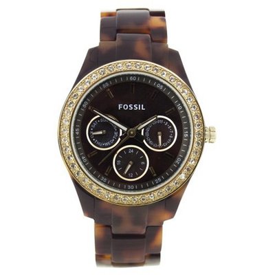 Fossil ES2795 Plastic Analog with Brown Dial