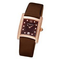 Frederique Constant Delight Brown Dial Brown Satin Strap Ladies FC-220CHD2ECD4