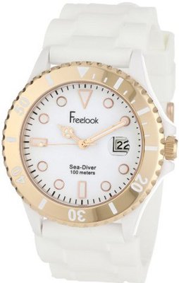 Freelook HA1433RG-9 Sea Diver Jelly White with Rose Gold Bezel