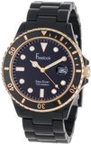 Freelook HA1437B-RG Sea Diver Black and Rose-Gold Accent