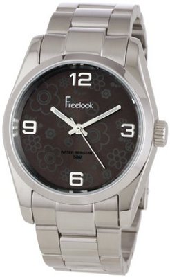 Freelook HA5304-3 Viceroy Flowers Brown Dial Stainless-Steel Case and Bracelet