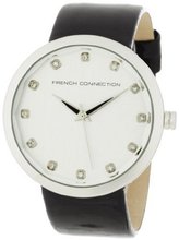 French Connection FC1006GR Stainless Steel Grey Leather Strap