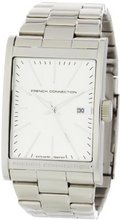 French Connection FC1051SSM Classic Stainless Steel Bracelet Square Case