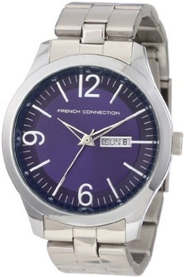 French Connection FC1090SU Classic Round Stainless Steel Blue