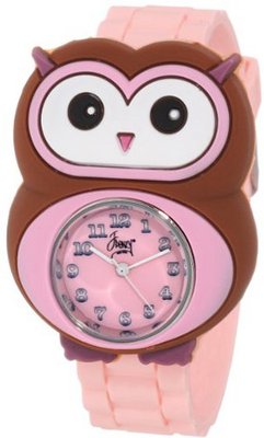 Frenzy Kids' FR2005 Owl Critter Face With Pink Rubber Band