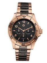 G by GUESS Rose Gold-Tone and Black Oversized