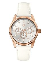 G by GUESS Rose Gold-Tone with White Strap